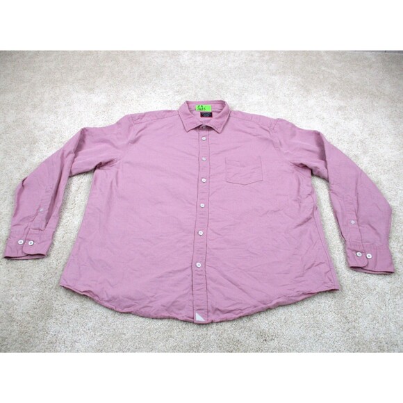 UNTUCKit Other - UNTUCKit Shirt Mens 2XL XXL Pink Linen Blend Long Sleeve Casual Button Up *